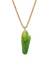 Kenneth Jay Lane Women's Goldplated Metal & Resin Carved Duck Pendant Necklace In Metal