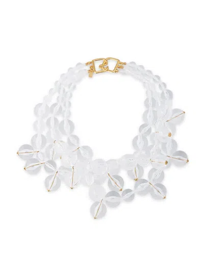 Kenneth Jay Lane Women's Goldtone & Resin Beaded Cluster Necklace