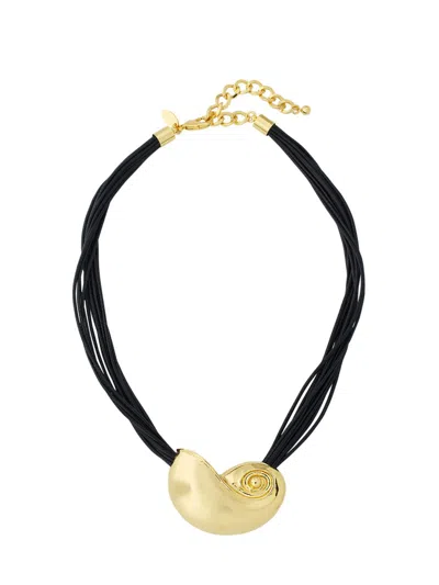 Kenneth Jay Lane Women's Goldtone Seashell & Cord Pendant Necklace In Pink