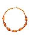 Kenneth Jay Lane Women's Natural Beaded Necklace In Gold