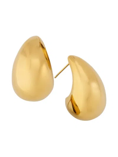 Kenneth Jay Lane Women's Tapered Tear Drop Earrings In Gold
