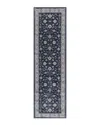 Kenneth Mink Largo Isfahan Runner Area Rug, 2'3 X 7'7 In Morning Blue