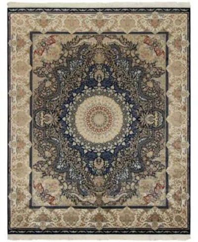 Kenneth Mink Majestic Elegance Tabriz Area Rug In Navy