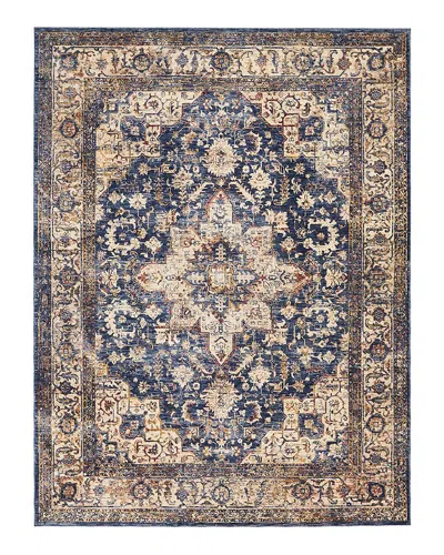Kenneth Mink Taza Heriz Area Rug, 5'3 X 7'6 In Dark Blue