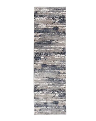 Kenneth Mink Waterside Tide Runner Area Rug, 2'3 X 7'7 In Morning Blue