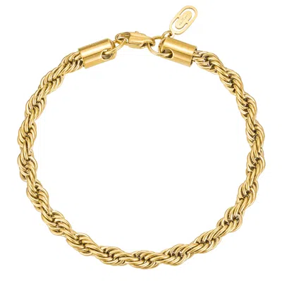 Kennett Watches & Accessories Men's Kennett Gold Twisted Chain Bracelet Five Mm