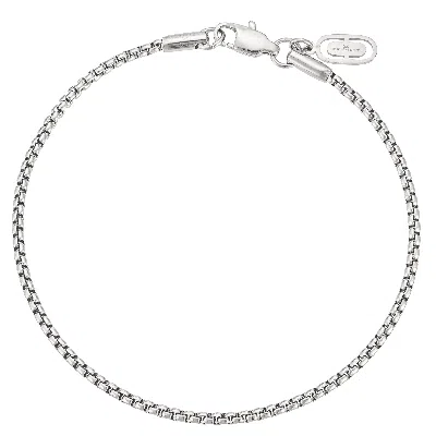 Kennett Watches & Accessories Men's Kennett Round Box Chain Bracelet Silver In Metallic
