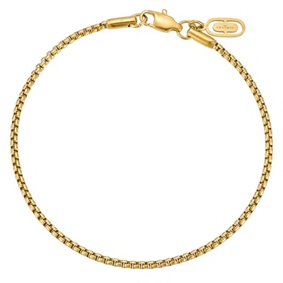 Kennett Watches & Accessories Men's Kennett Two Mm Gold Box Chain Bracelet