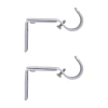 Kenney 1" Adjustable 2-pc. Curtain Rod Brackets In Silver