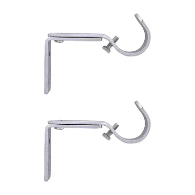 Kenney 1" Adjustable 2-pc. Curtain Rod Brackets In Silver
