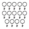 Kenney 1.25" 14-pc. Curtain Rings In Black