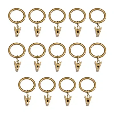 Kenney 1.25" 14-pc. Curtain Rings In Brown