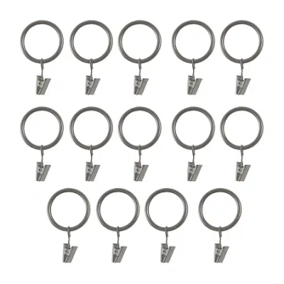 Kenney 1.25" 14-pc. Curtain Rings In Gray