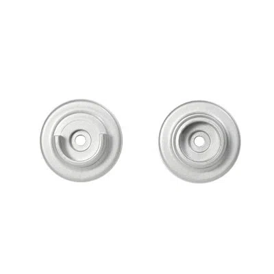Kenney 3/4 Diameter Curtain Rod Hardware Mount Wall Cup Brackets, Set Of 2 In Satin Nickel