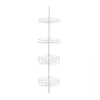 Kenney 4-tier Spring Tension Corner Pole Shower Caddy In White