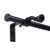 Kenney 5/8 Double Conversion Kit Curtain Rod In Black