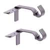 Kenney 5/8" Fast Fit No Measure 2-pc. Curtain Rod Brackets In Gray