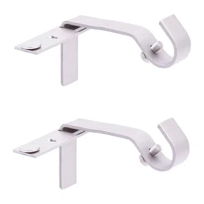 Kenney 5/8" Fast Fit No Measure 2-pc. Curtain Rod Brackets In Silver