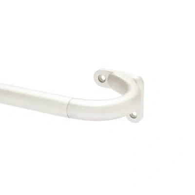 Kenney Adjustable 0.75" Single Curtain Rod In Brushed Nickel