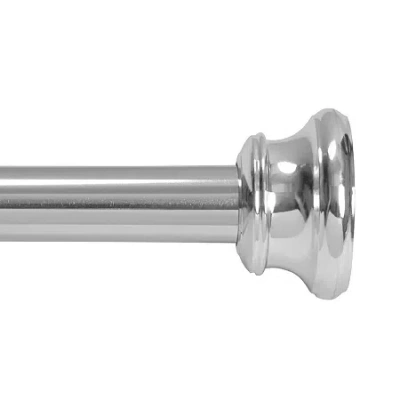Kenney Adjustable Shower Curtain Rod In Silver