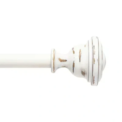 Kenney Belle 5/8 In Adjustable Curtain Rod In White