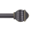 Kenney Benji Square 5/8 In Adjustable Curtain Rod In Brown