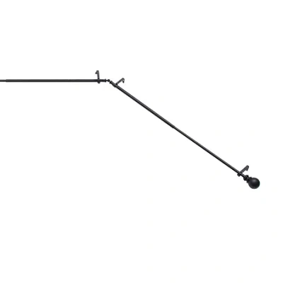 Kenney Bryce Ball Bay Window Rod In Black