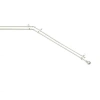 Kenney Bryce Ball Double Bay Window Rod In Silver