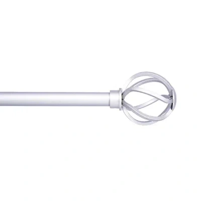 Kenney Cage 5/8 In Adjustable Curtain Rod In Silver