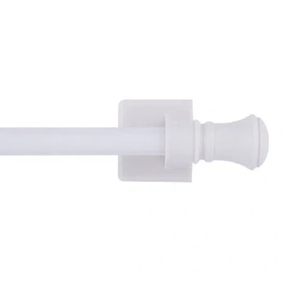 Kenney Cameron 7/16 In Adjustable Curtain Rod In White