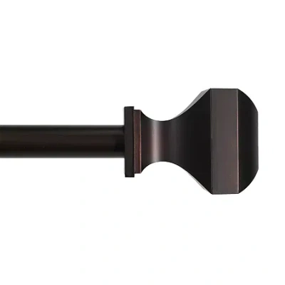 Kenney Cate 1 In Adjustable Curtain Rod In Brown