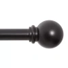 Kenney Chelsea 5/8 In Adjustable Curtain Rod In Black