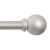 Kenney Chelsea 5/8 In Adjustable Curtain Rod In Silver