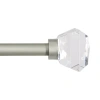Kenney Clarissa 1 In Adjustable Curtain Rod In Silver