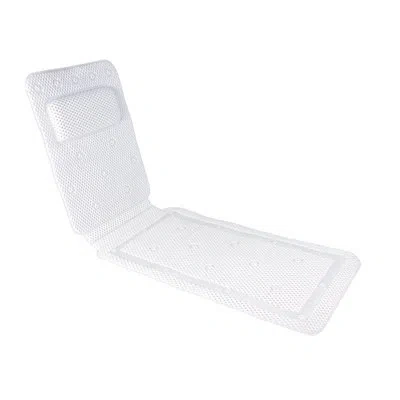 Kenney Cushioned Foam Spa Tub Mat, 14” W X 49” L, White
