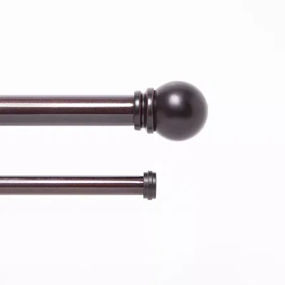 Kenney Danbury Double Curtain Rod In Brown