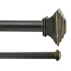 Kenney Danbury Double Curtain Rod In Brown