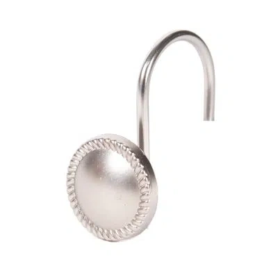 Kenney Erin Decorative Shower Curtain Hooks In Silver