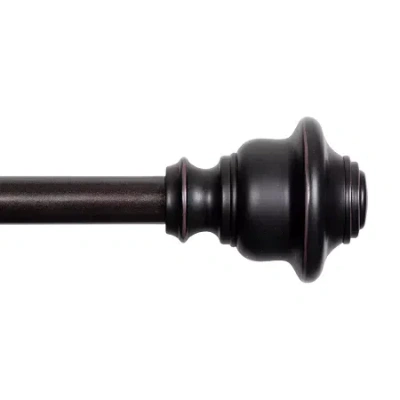 Kenney Fast Fit Easy Install Finn Curtain Rod In Brown