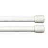 Kenney Fast Fit No Tools 2 Pack 7/16 In Tension Curtain Rod In White