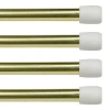 Kenney Fast Fit No Tools 4 Pack 7/16 In Tension Curtain Rod In Yellow