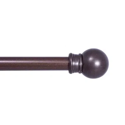 Kenney Fiona Cafe 7/16 In Adjustable Curtain Rod In Brown