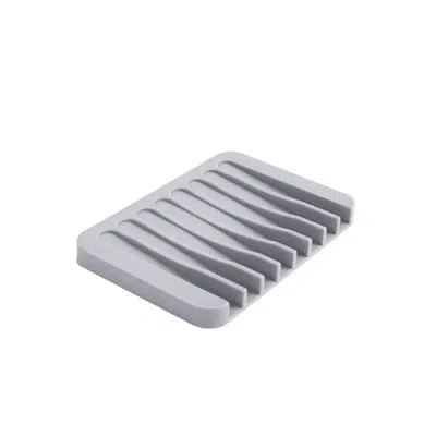 Kenney Freestanding Silicone Soap Dish, Gray