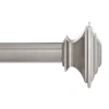 Kenney Jamestown 1 In Adjustable Curtain Rod In Gray