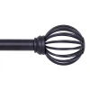 Kenney Jax 5/8 In Adjustable Curtain Rod In Black