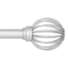 Kenney Jax 5/8 In Adjustable Curtain Rod In Silver