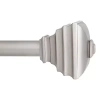 Kenney Jayden Square 3/4 In Adjustable Curtain Rod In Gray