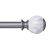 Kenney Khalessi 1 In Adjustable Curtain Rod In Silver