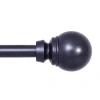 Kenney Mae Ball 5/8 In Adjustable Curtain Rod In Black