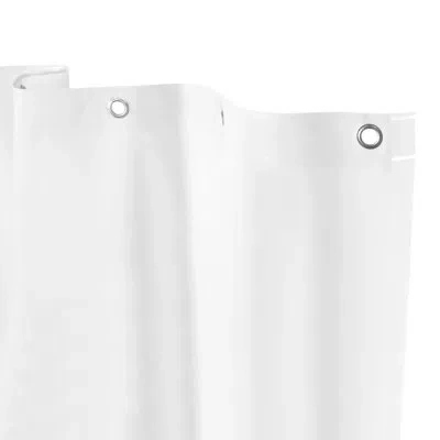 Kenney Microban Peva Solid Shower Curtain Liner In White